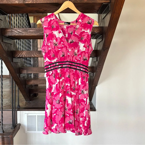 THE KOOPLES PARIS 100% Silk Pink Summer Party Midi Dress - Picture 15 of 16